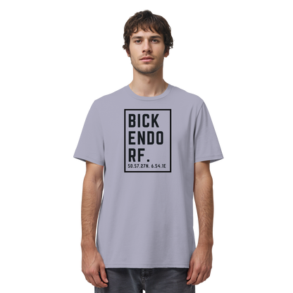 Bickendorf Koordinaten (großer Druck auf der Brust) - Organic Shirt