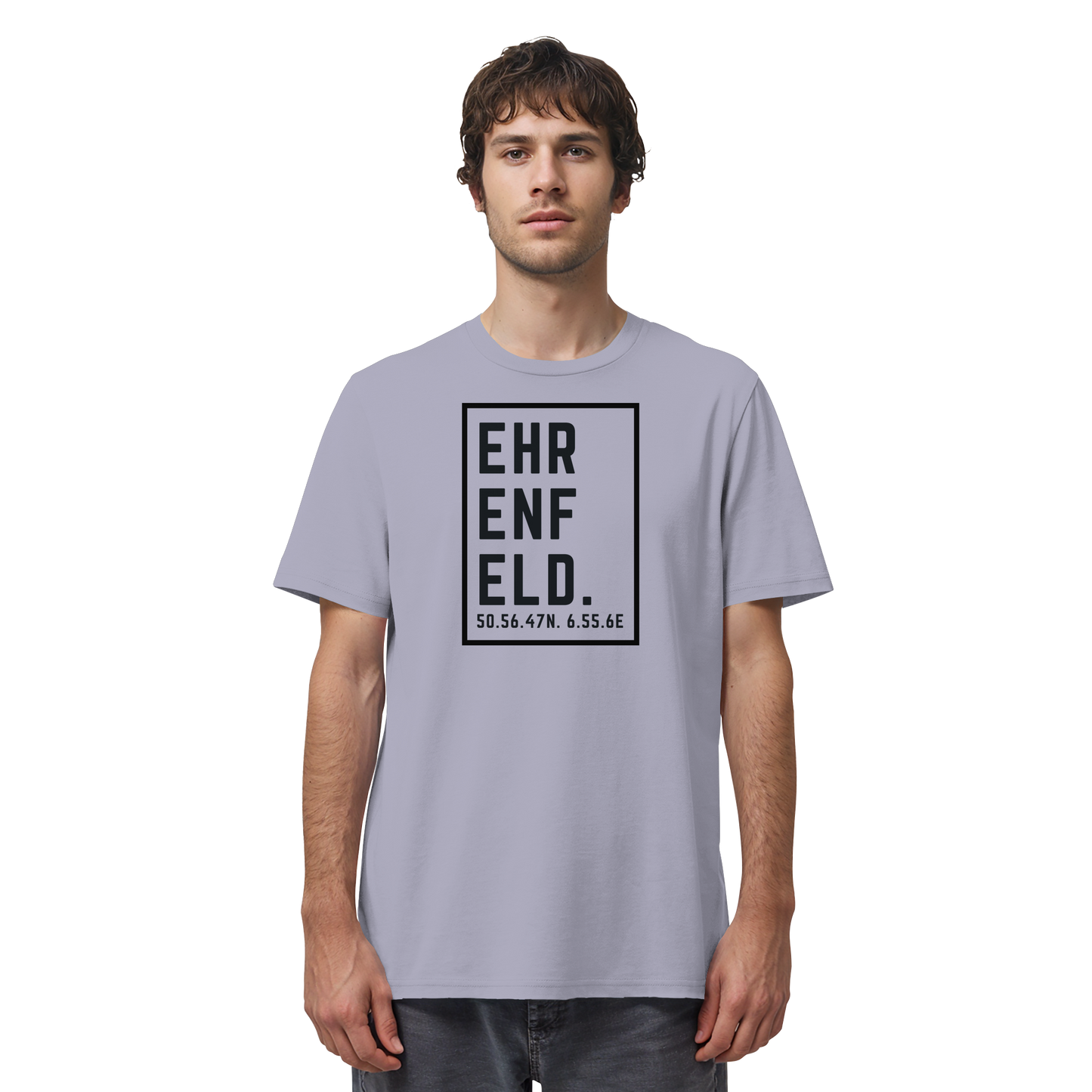 Ehrenfeld Koordinaten (großer Druck auf der Brust) - Organic Shirt