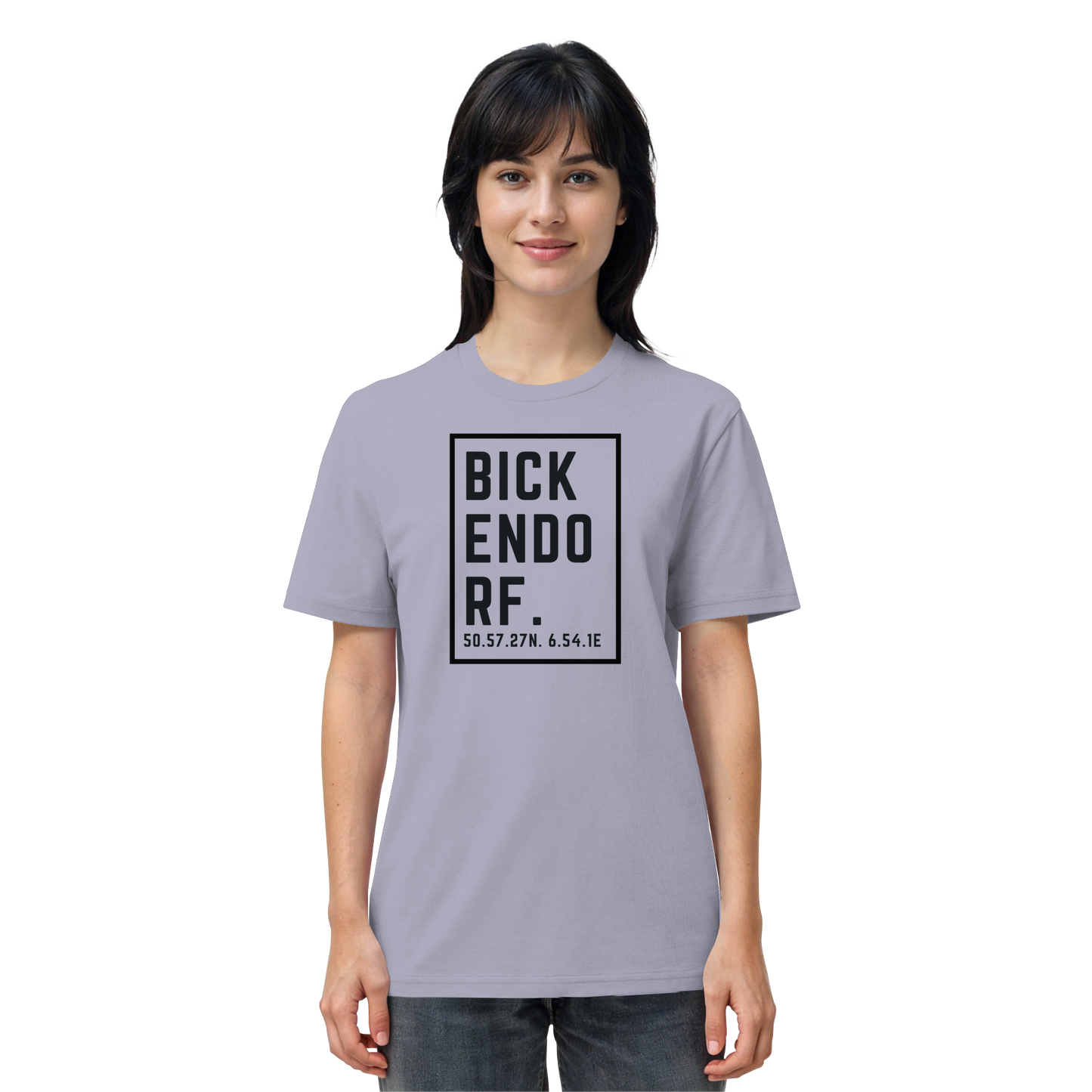 Bickendorf Koordinaten (großer Druck auf der Brust) - Organic Shirt