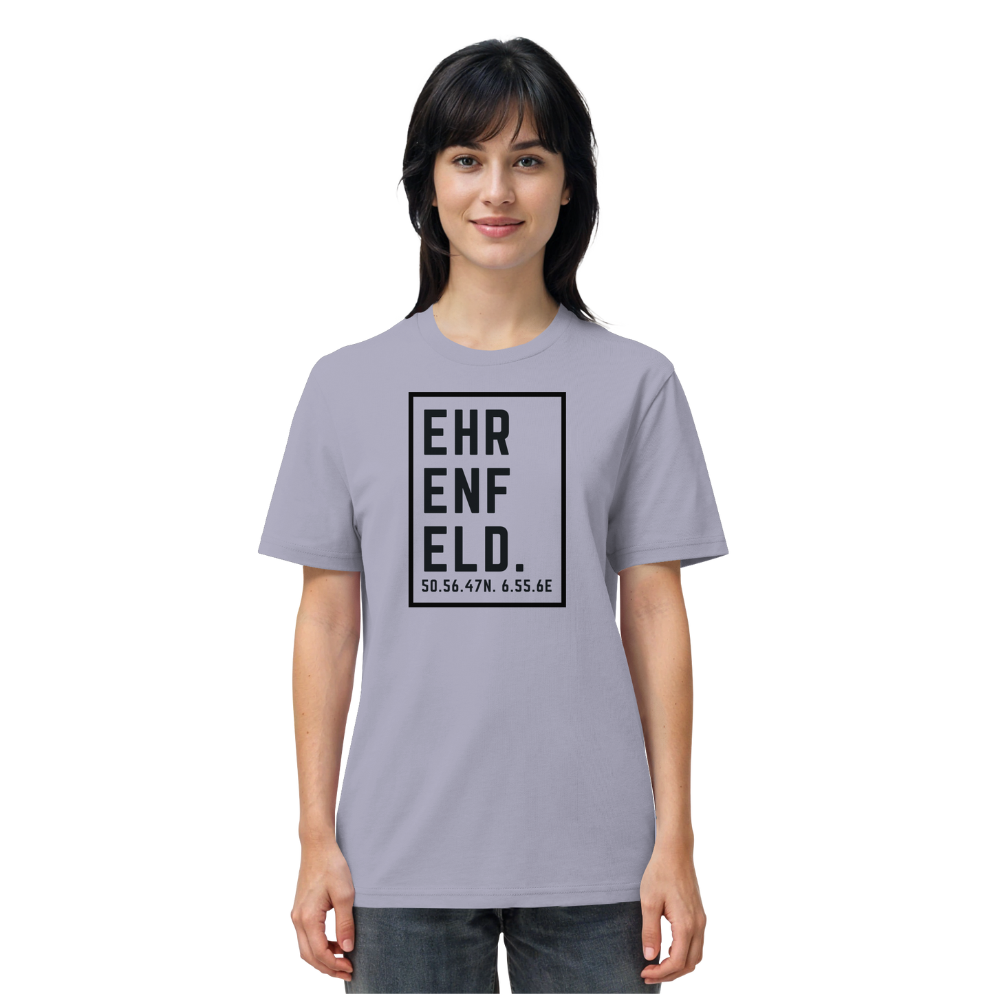 Ehrenfeld Koordinaten (großer Druck auf der Brust) - Organic Shirt