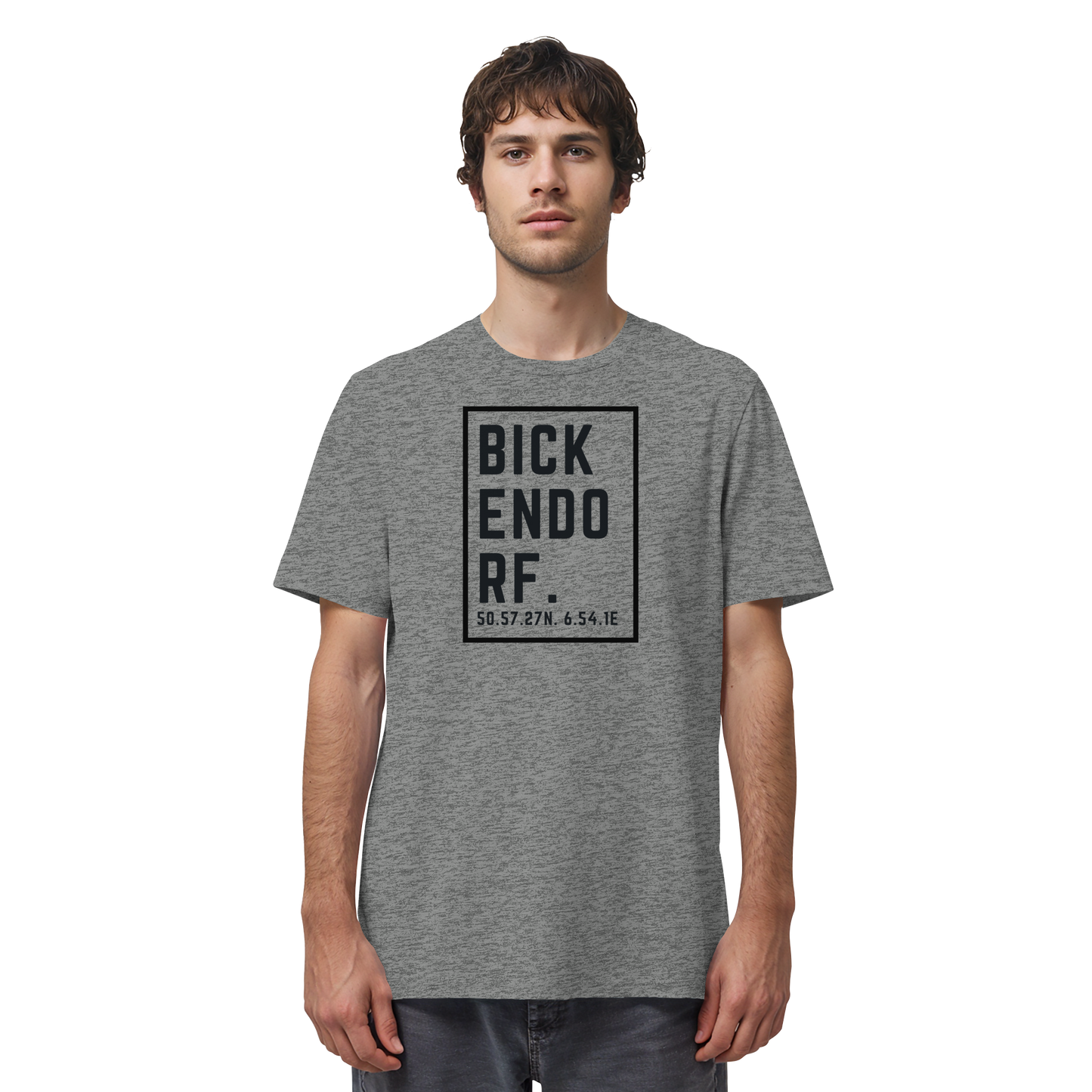 Bickendorf Koordinaten (großer Druck auf der Brust) - Organic Shirt