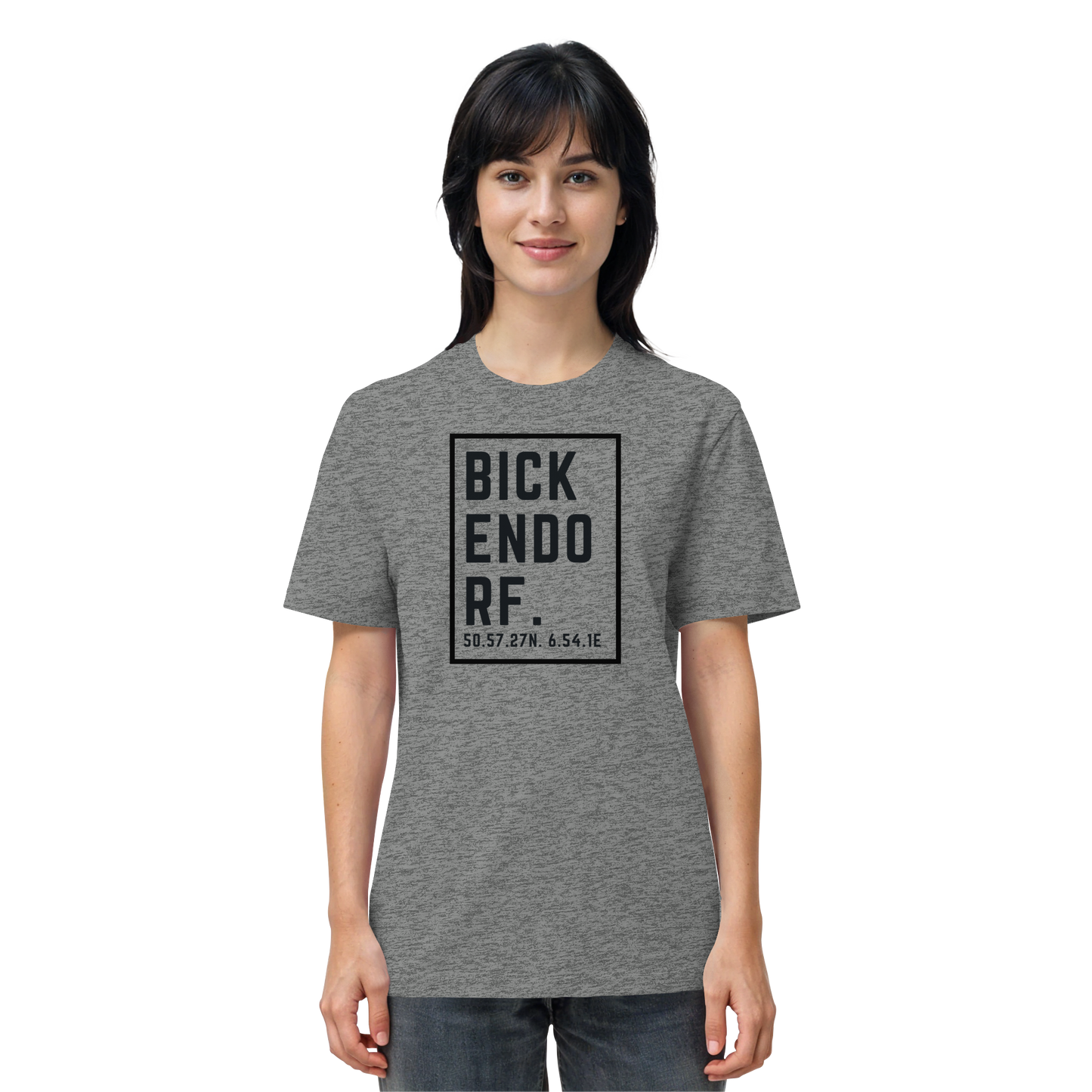 Bickendorf Koordinaten (großer Druck auf der Brust) - Organic Shirt