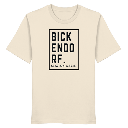 Bickendorf Koordinaten (großer Druck auf der Brust) - Organic Shirt
