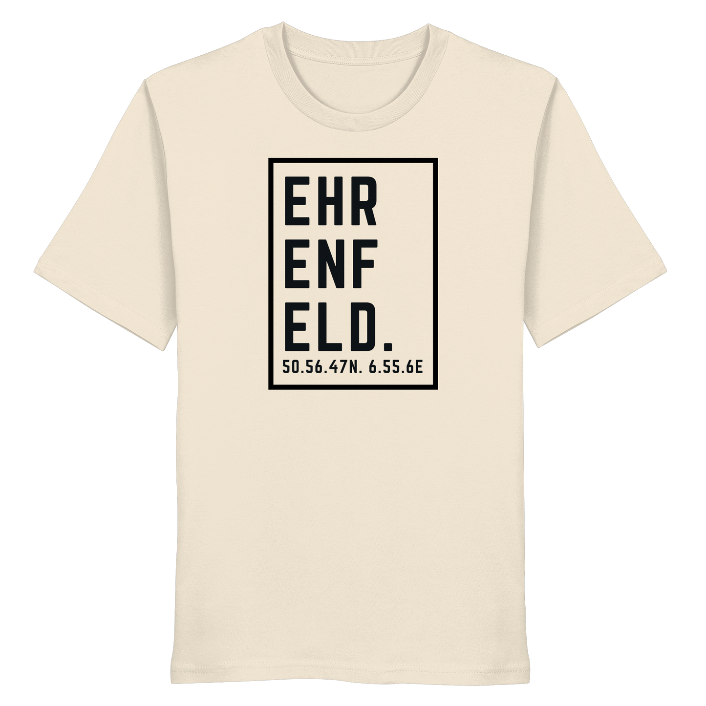 Ehrenfeld Koordinaten (großer Druck auf der Brust) - Organic Shirt