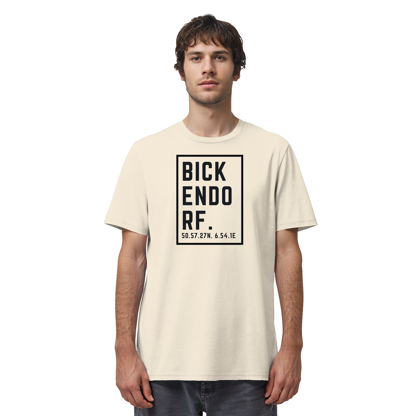 Bickendorf Koordinaten (großer Druck auf der Brust) - Organic Shirt