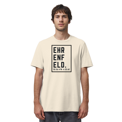 Ehrenfeld Koordinaten (großer Druck auf der Brust) - Organic Shirt