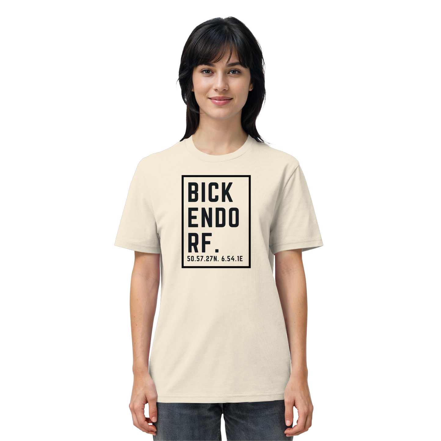 Bickendorf Koordinaten (großer Druck auf der Brust) - Organic Shirt