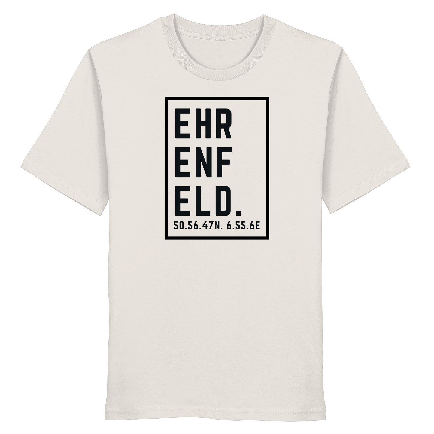 Ehrenfeld Koordinaten (großer Druck auf der Brust) - Organic Shirt