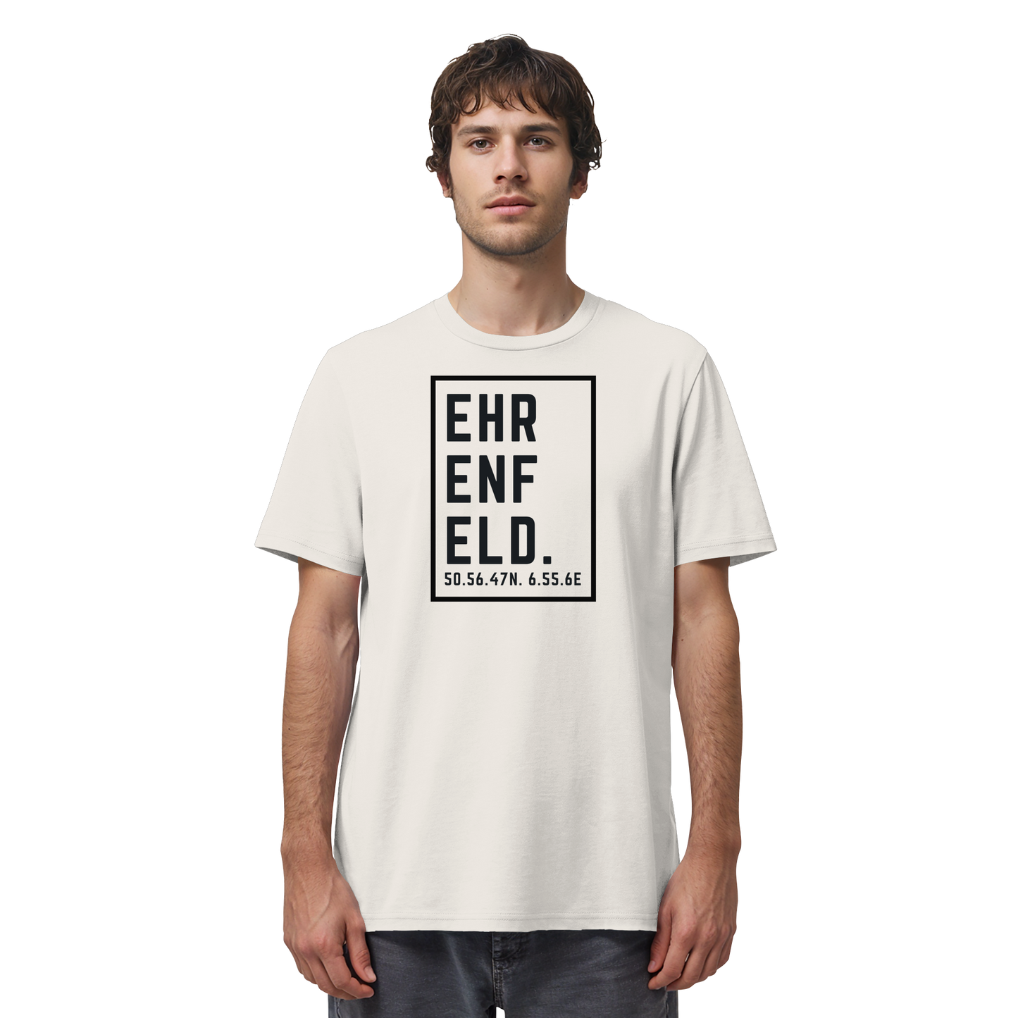 Ehrenfeld Koordinaten (großer Druck auf der Brust) - Organic Shirt