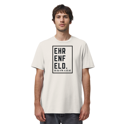 Ehrenfeld Koordinaten (großer Druck auf der Brust) - Organic Shirt