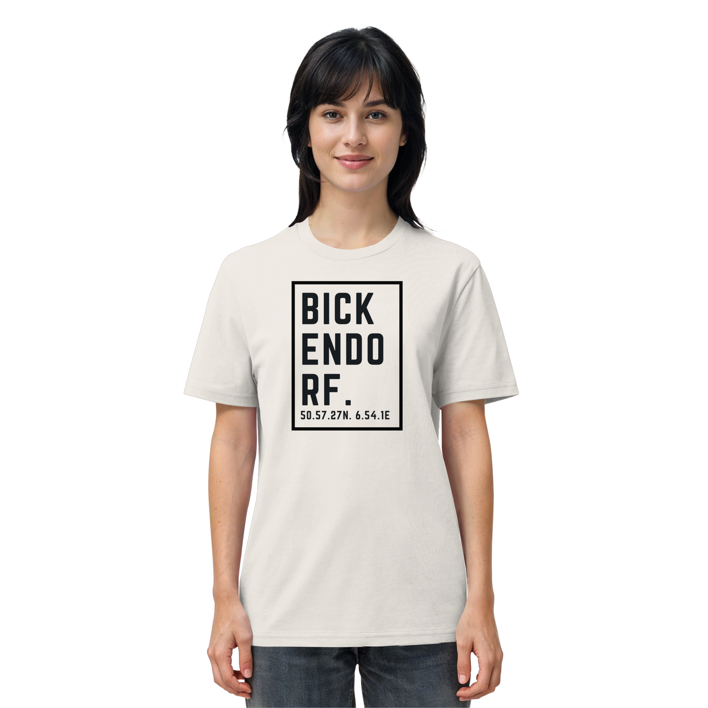 Bickendorf Koordinaten (großer Druck auf der Brust) - Organic Shirt