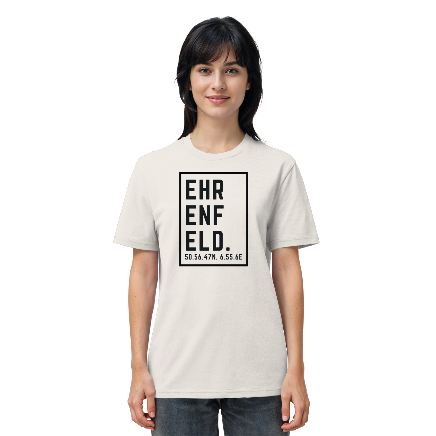 Ehrenfeld Koordinaten (großer Druck auf der Brust) - Organic Shirt