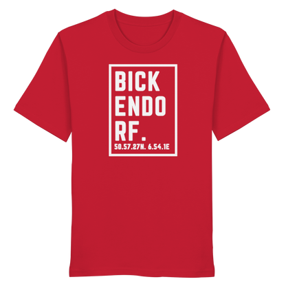 Bickendorf Koordinaten (großer Druck auf der Brust) - Organic Shirt