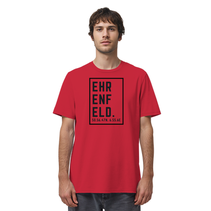 Ehrenfeld Koordinaten (großer Druck auf der Brust) - Organic Shirt