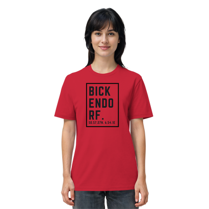Bickendorf Koordinaten (großer Druck auf der Brust) - Organic Shirt