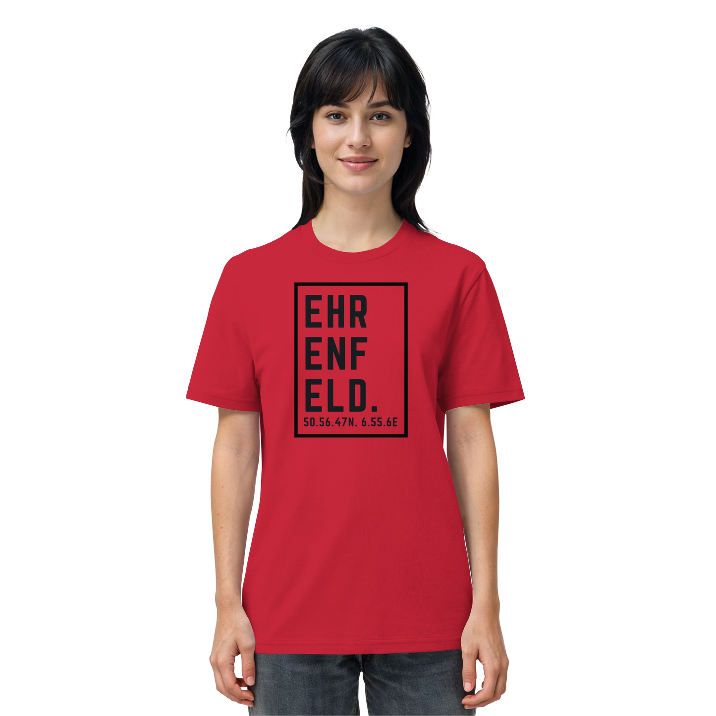Ehrenfeld Koordinaten (großer Druck auf der Brust) - Organic Shirt