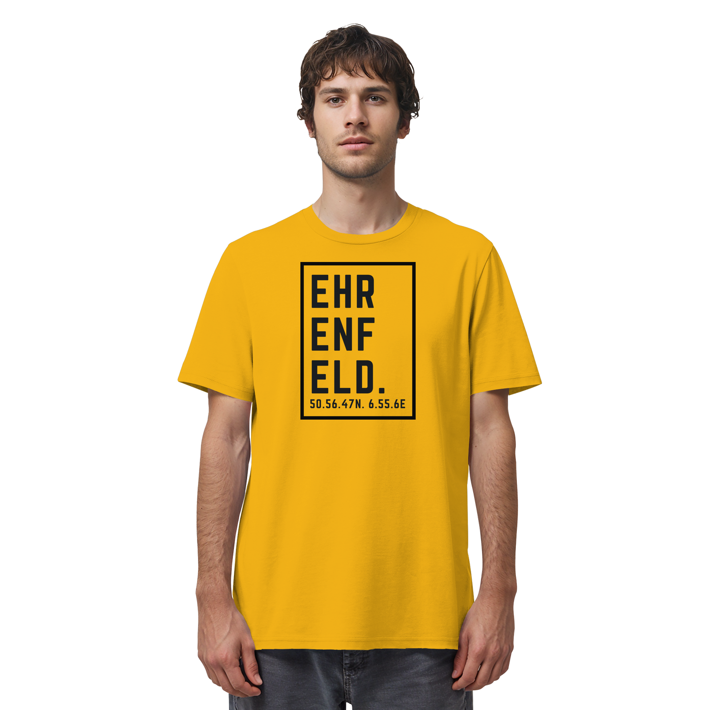Ehrenfeld Koordinaten (großer Druck auf der Brust) - Organic Shirt