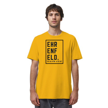 Ehrenfeld Koordinaten (großer Druck auf der Brust) - Organic Shirt