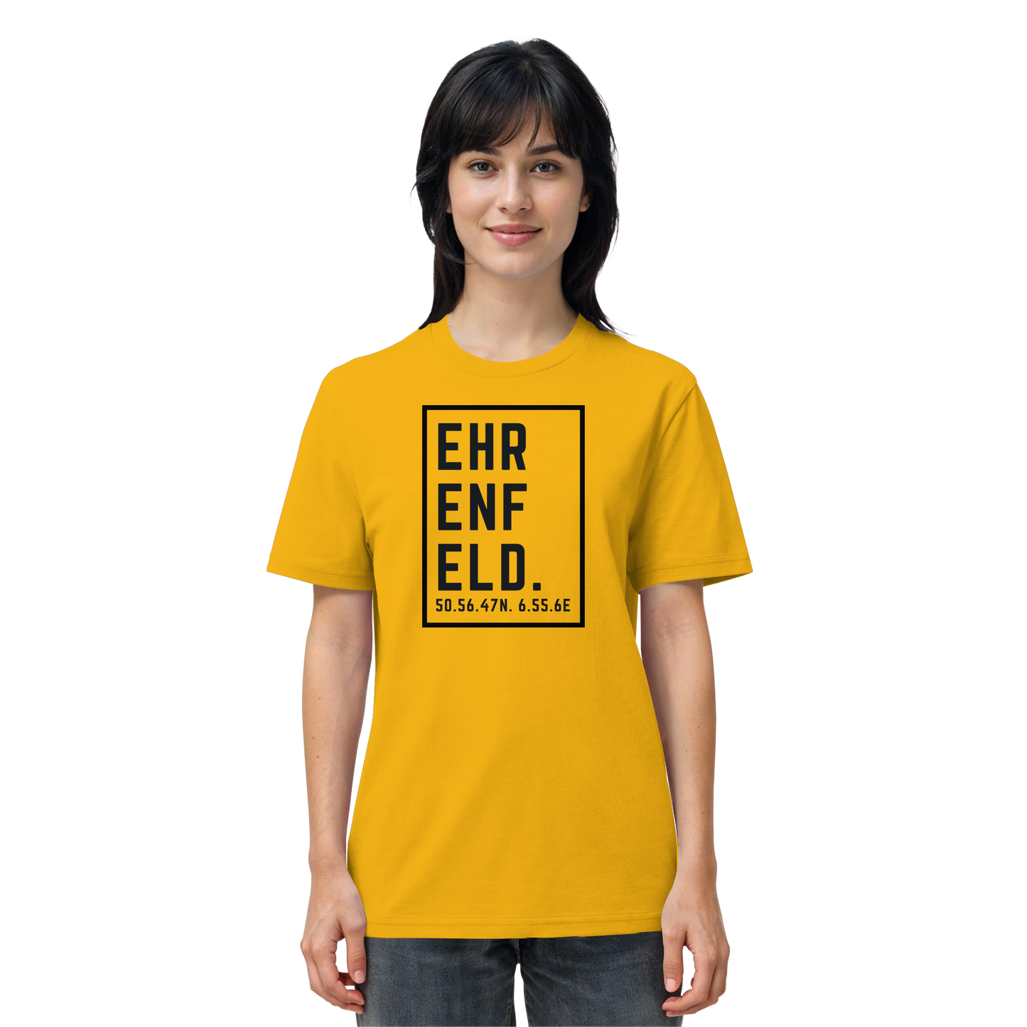Ehrenfeld Koordinaten (großer Druck auf der Brust) - Organic Shirt