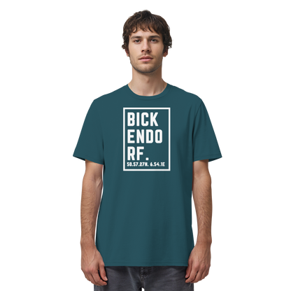 Bickendorf Koordinaten (großer Druck auf der Brust) - Organic Shirt