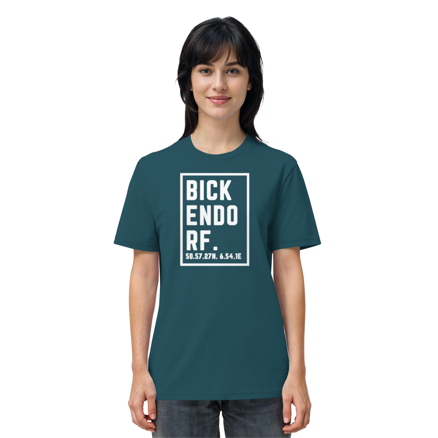 Bickendorf Koordinaten (großer Druck auf der Brust) - Organic Shirt