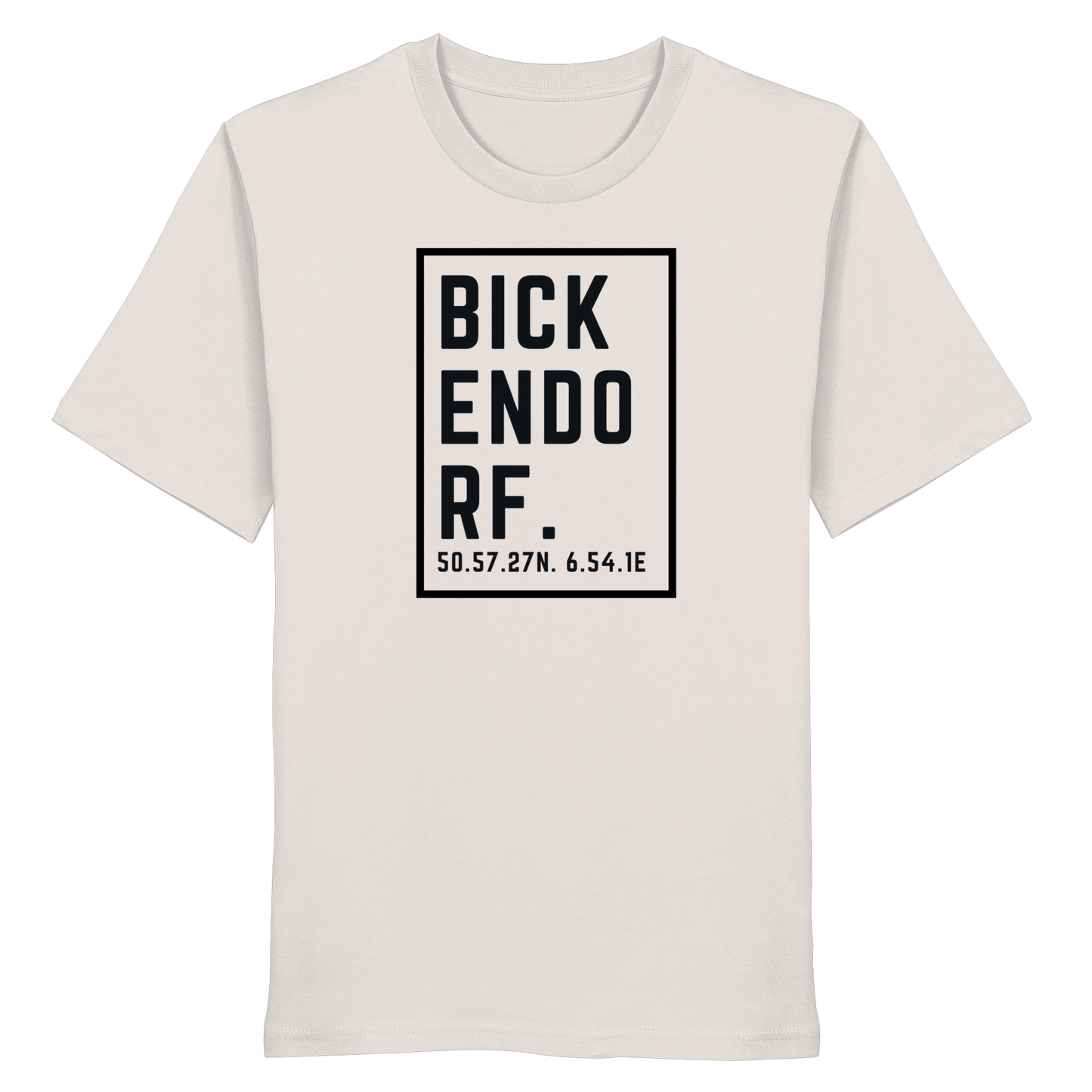 Bickendorf Koordinaten (großer Druck auf der Brust) - Organic Shirt