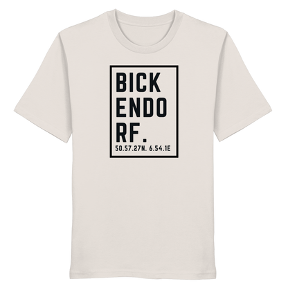 Bickendorf Koordinaten (großer Druck auf der Brust) - Organic Shirt