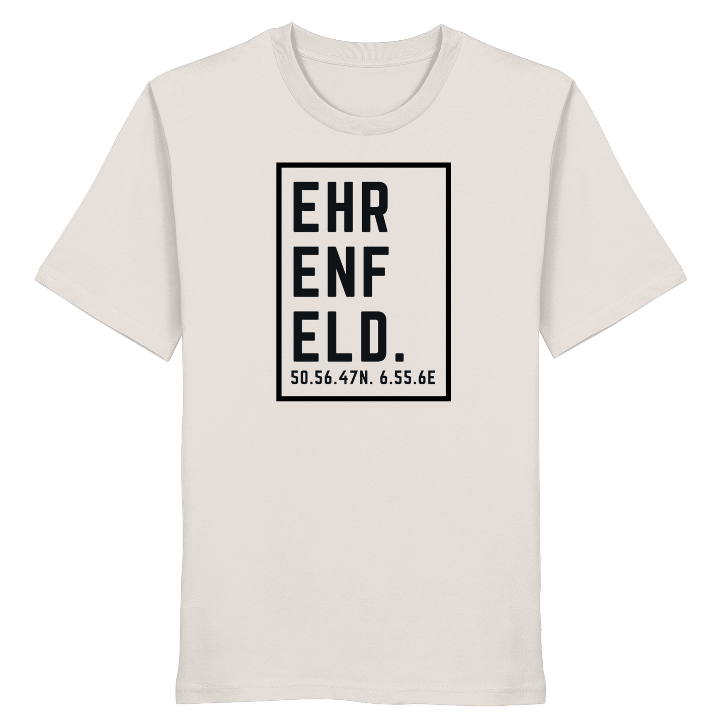 Ehrenfeld Koordinaten (großer Druck auf der Brust) - Organic Shirt