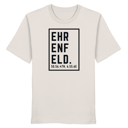 Ehrenfeld Koordinaten (großer Druck auf der Brust) - Organic Shirt