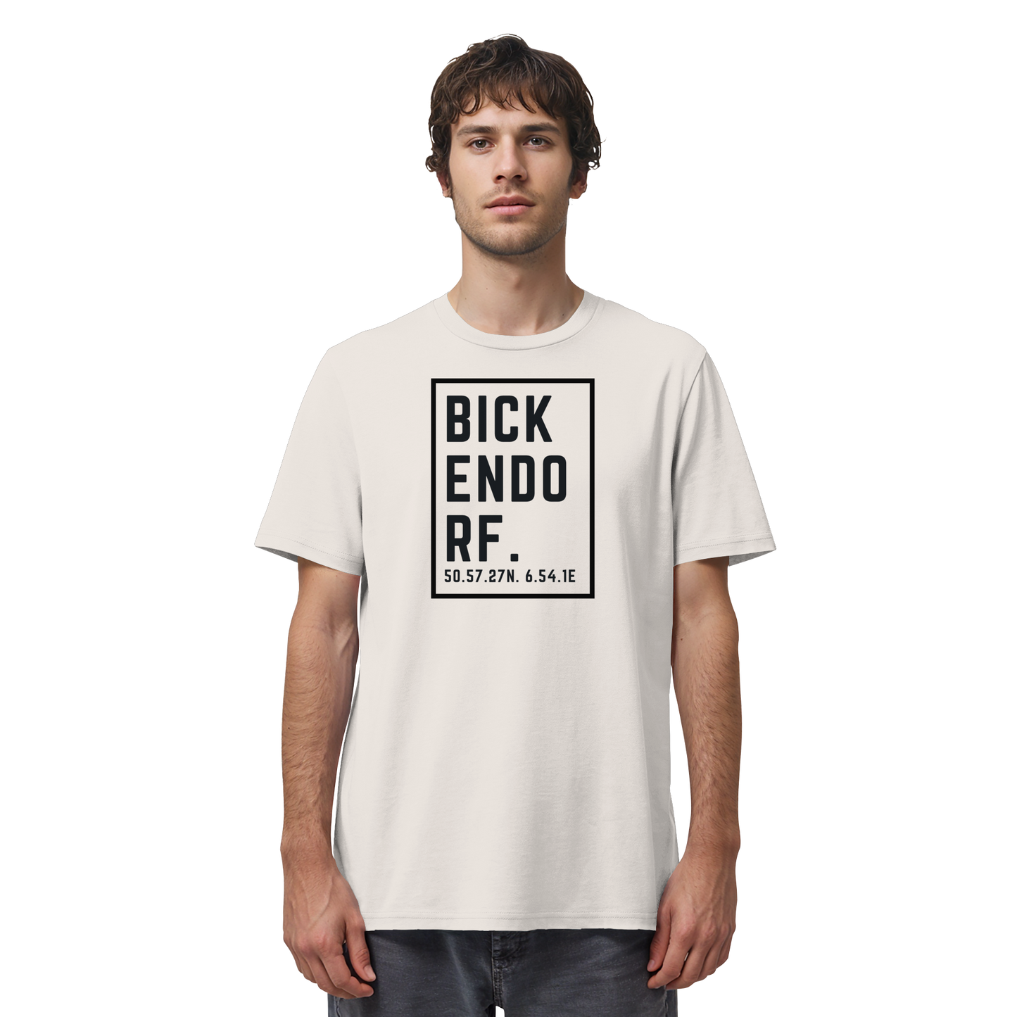 Bickendorf Koordinaten (großer Druck auf der Brust) - Organic Shirt