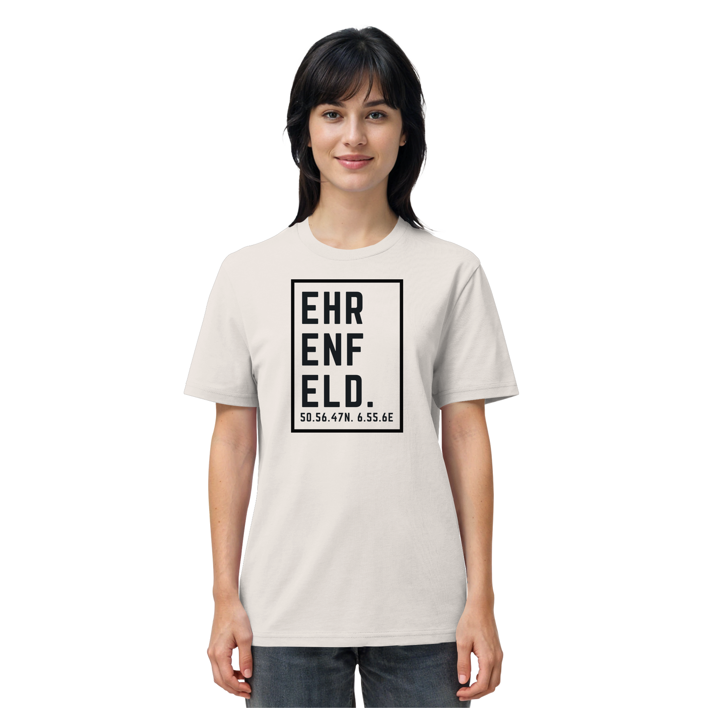 Ehrenfeld Koordinaten (großer Druck auf der Brust) - Organic Shirt