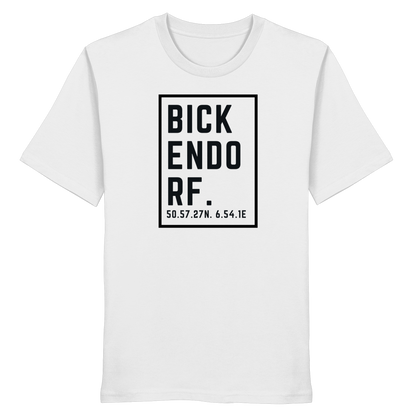 Bickendorf Koordinaten (großer Druck auf der Brust) - Organic Shirt