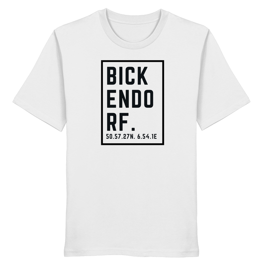 Bickendorf Koordinaten (großer Druck auf der Brust) - Organic Shirt