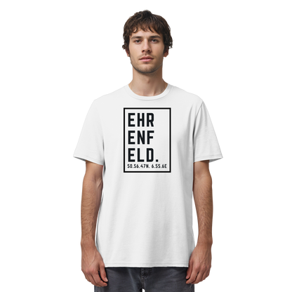 Ehrenfeld Koordinaten (großer Druck auf der Brust) - Organic Shirt