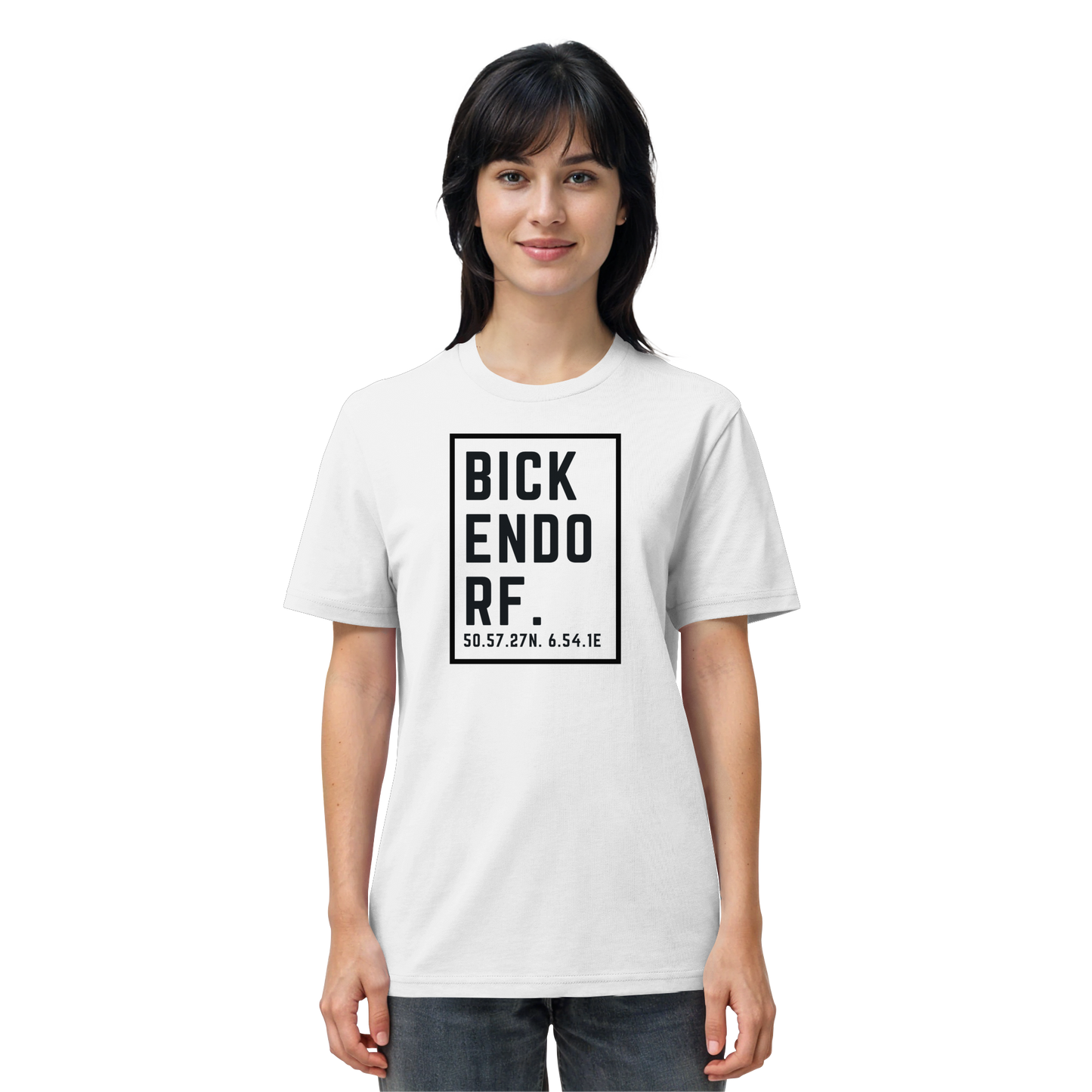 Bickendorf Koordinaten (großer Druck auf der Brust) - Organic Shirt