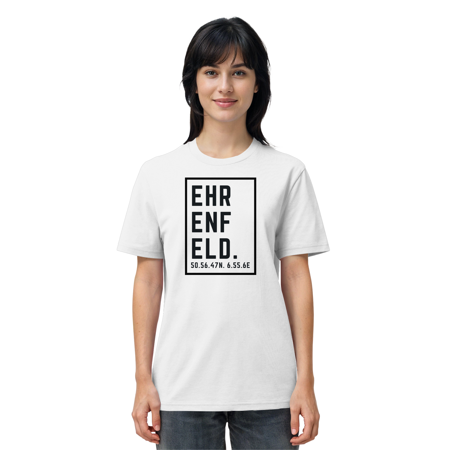 Ehrenfeld Koordinaten (großer Druck auf der Brust) - Organic Shirt