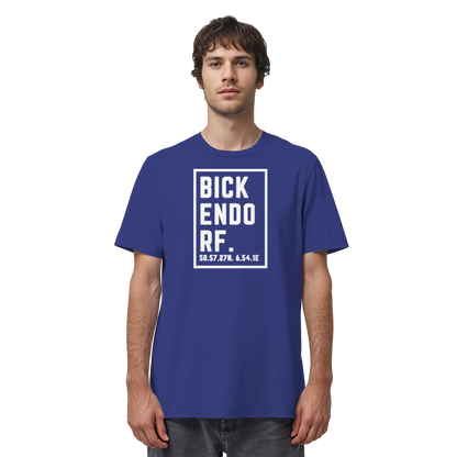 Bickendorf Koordinaten (großer Druck auf der Brust) - Organic Shirt