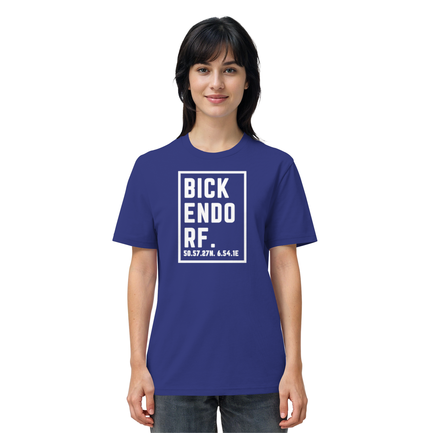 Bickendorf Koordinaten (großer Druck auf der Brust) - Organic Shirt