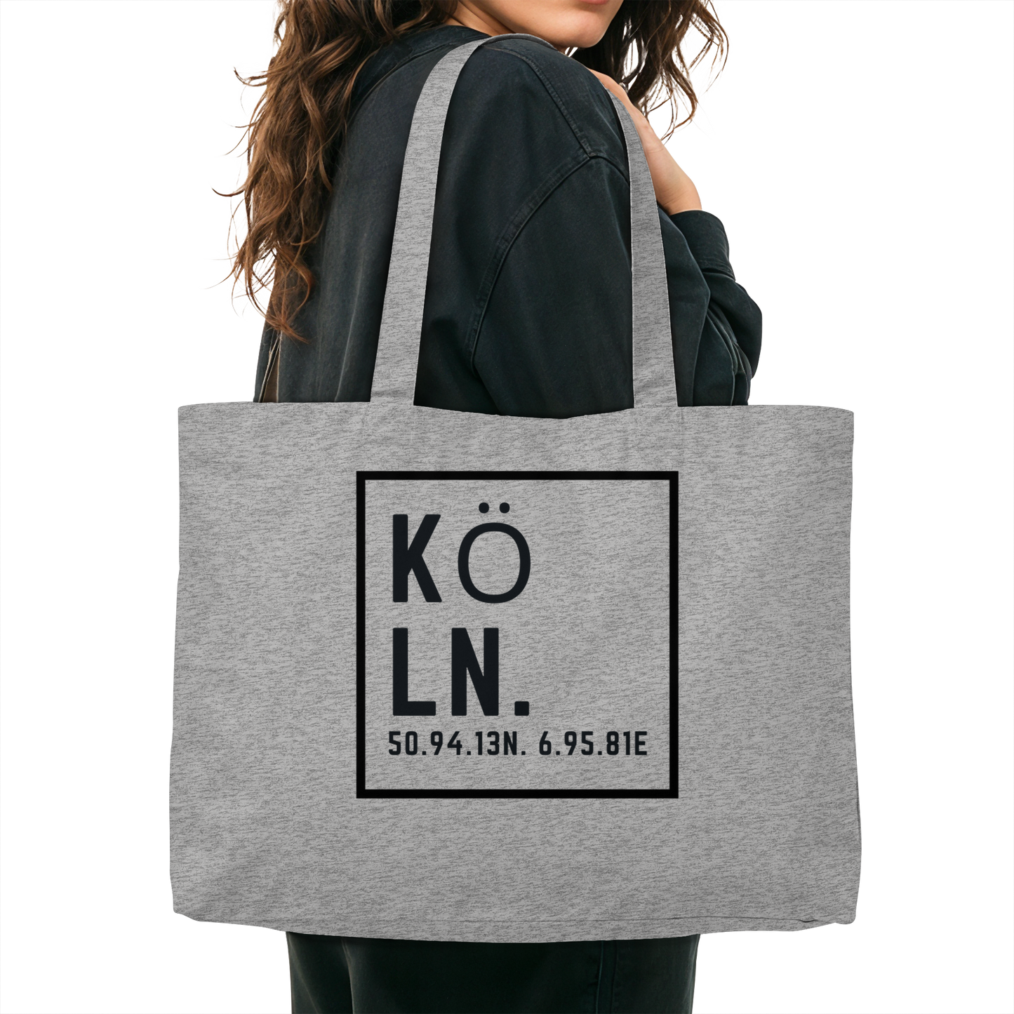 Köln Skyline (Druck) - Organic Shopping-Bag