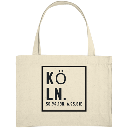 Köln Skyline (Druck) - Organic Shopping-Bag