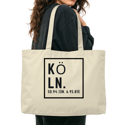 Köln Skyline (Druck) - Organic Shopping-Bag