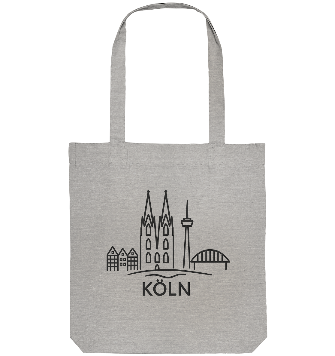Köln Skyline (Druck) - Organic Tote-Bag