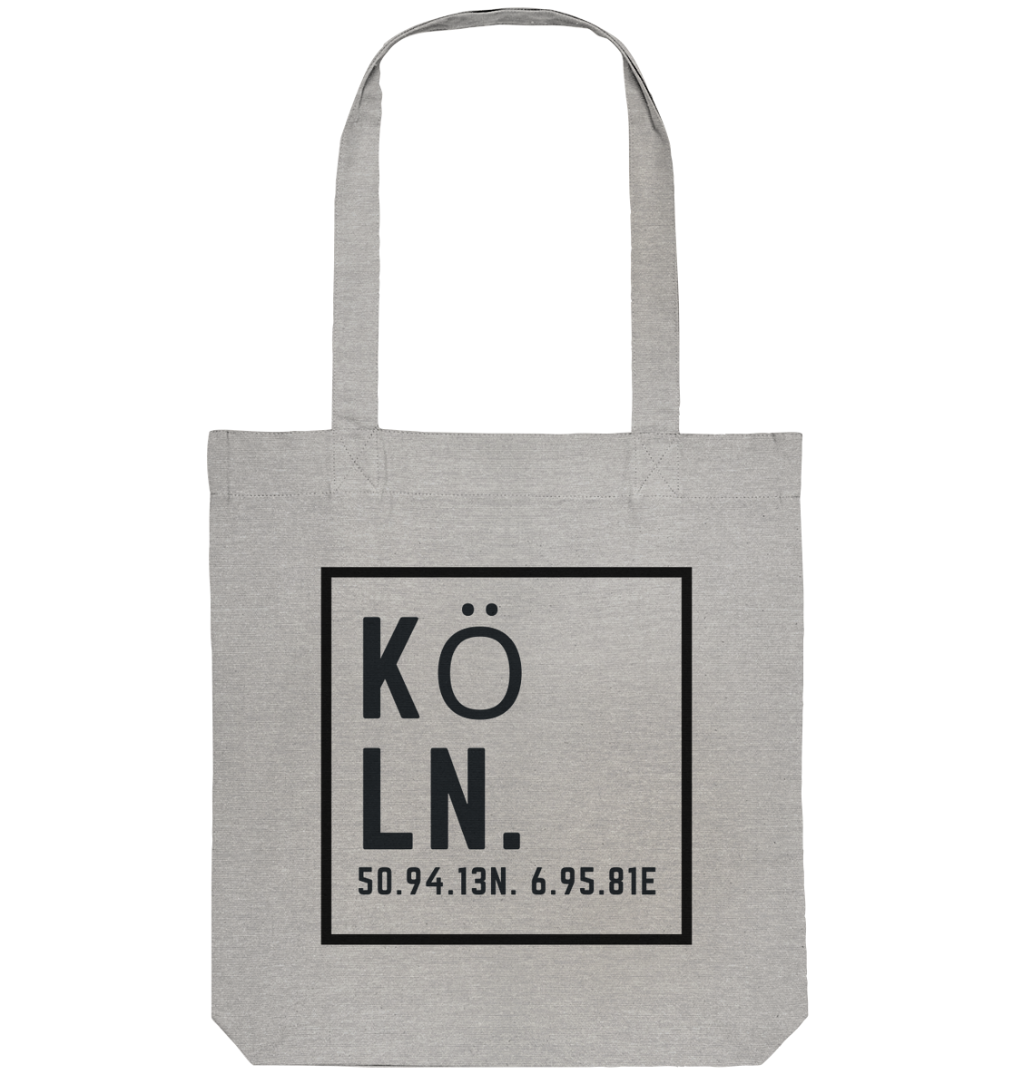 Köln Koordinaten (Druck) - Accessoires - Organic Tote-Bag