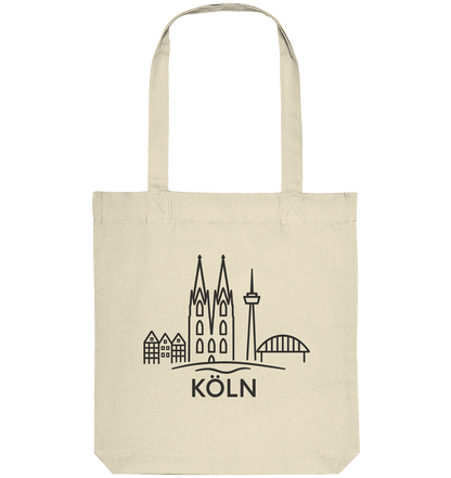 Köln Skyline (Druck) - Organic Tote-Bag
