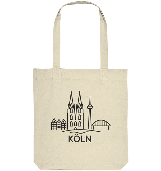 Köln Skyline (Druck) - Organic Tote-Bag