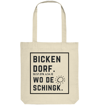 Wo de Sonn schingk - Bickendorf Druck - Accessoires - Organic Tote-Bag