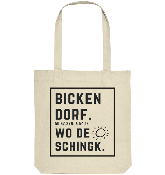 Wo de Sonn schingk - Bickendorf Druck - Accessoires - Organic Tote-Bag