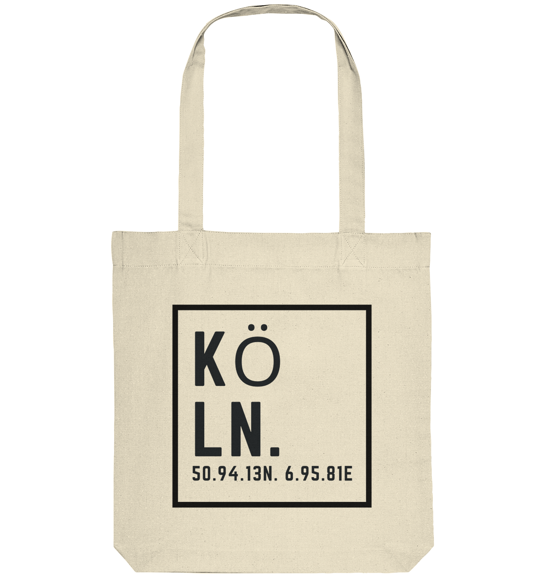 Köln Koordinaten (Druck) - Accessoires - Organic Tote-Bag