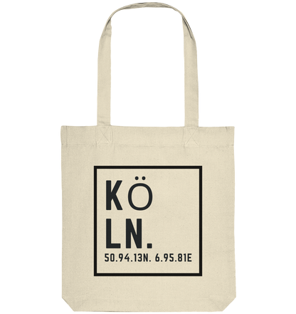 Köln Koordinaten (Druck) - Accessoires - Organic Tote-Bag