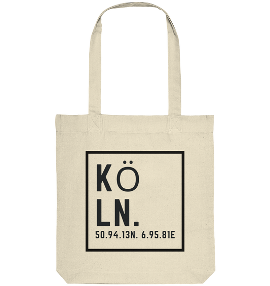 Köln Koordinaten (Druck) - Accessoires - Organic Tote-Bag